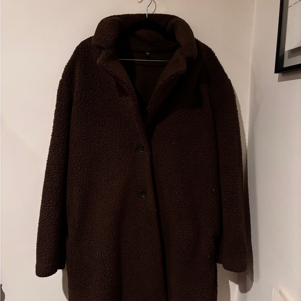 Uniqlo Dark Brown Teddy Jacket